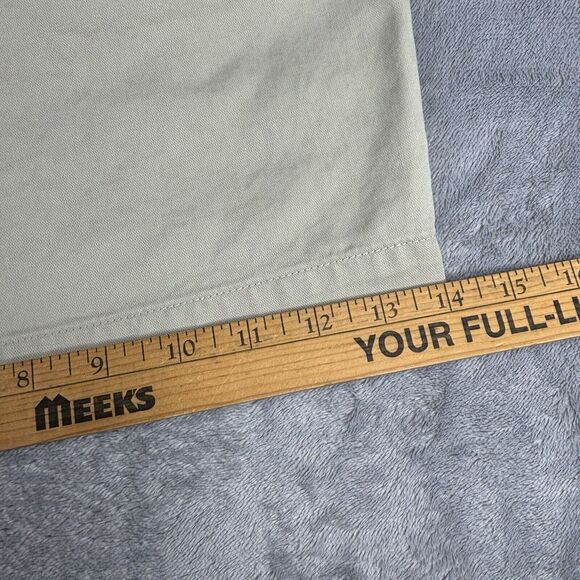 Tommy Hilfiger Pleated Shorts Mens 36x7 90s Lion Crest Twill Tan‎ Khaki Chino - Picture 9 of 11